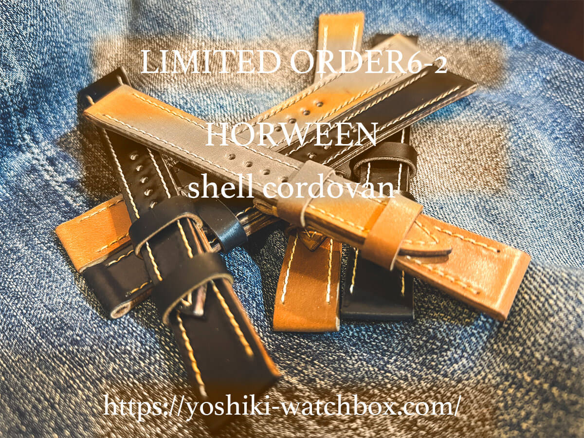 LIMITED ORDER    “6-2”      HORWEEN シェルコードバンを使ったストラップpage-visual LIMITED ORDER    “6-2”      HORWEEN シェルコードバンを使ったストラップビジュアル
